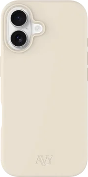 AVY Apple iPhone 17 Hoesje Liquid Silicone met MagSafe Beige