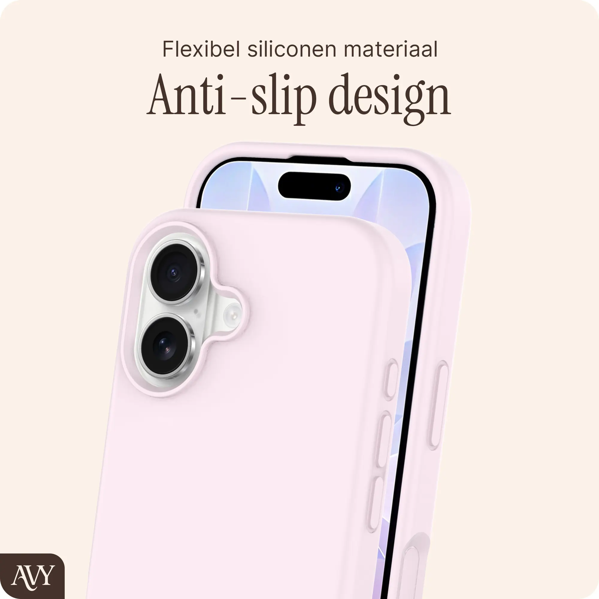 AVY Apple iPhone 17 Hoesje Liquid Silicone met MagSafe Roze afbeelding 7