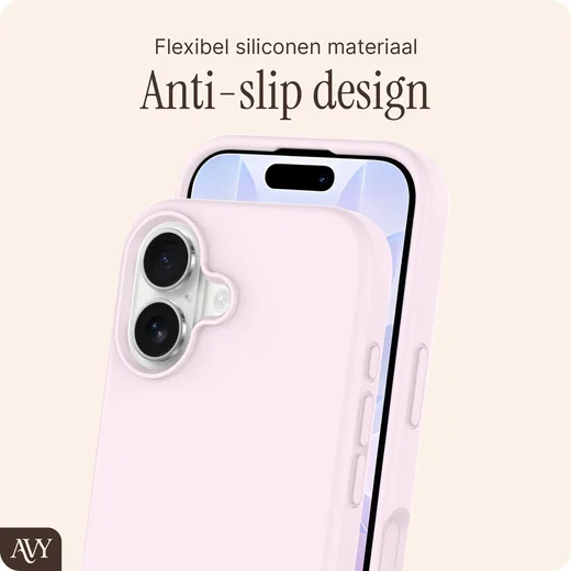 AVY Apple iPhone 17 Hoesje Liquid Silicone met MagSafe Roze afbeelding 7