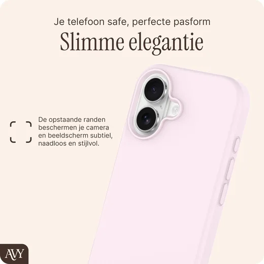 AVY Apple iPhone 17 Hoesje Liquid Silicone met MagSafe Roze afbeelding 9
