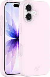 AVY Apple iPhone 17 Hoesje Liquid Silicone met MagSafe Roze afbeelding