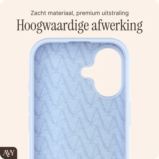 AVY Apple iPhone 17 Hoesje Liquid Silicone met MagSafe Blauw afbeelding 10