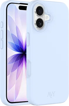 AVY Apple iPhone 17 Hoesje Liquid Silicone met MagSafe Blauw