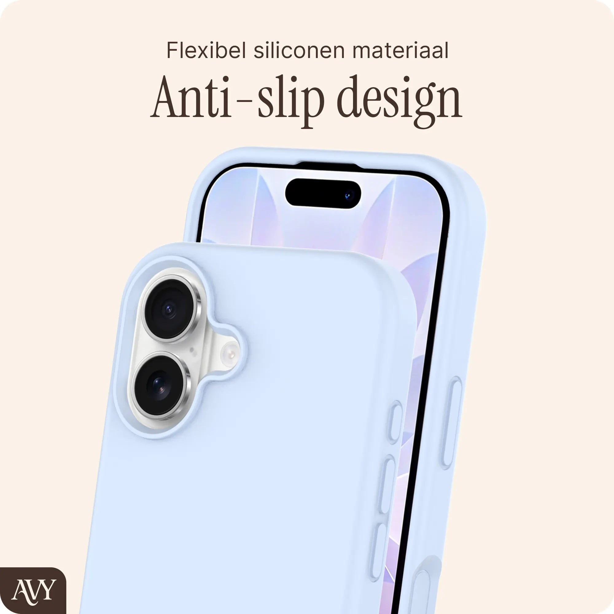 AVY Apple iPhone 17 Hoesje Liquid Silicone met MagSafe Blauw afbeelding 7
