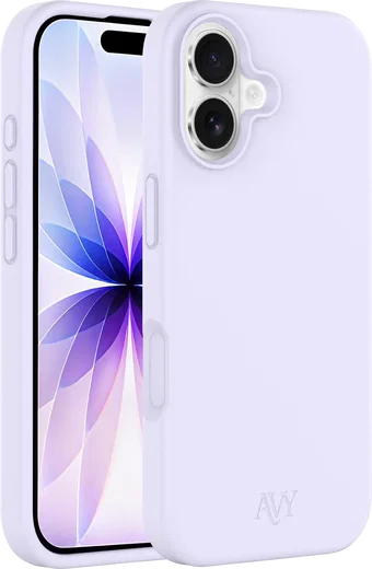 AVY Apple iPhone 17 Hoesje Liquid Silicone met MagSafe Paars afbeelding 11