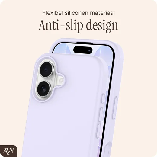 AVY Apple iPhone 17 Hoesje Liquid Silicone met MagSafe Paars afbeelding 7