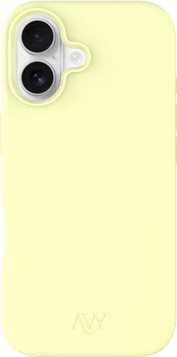 AVY Apple iPhone 17 Hoesje Liquid Silicone met MagSafe Yellow afbeelding 1