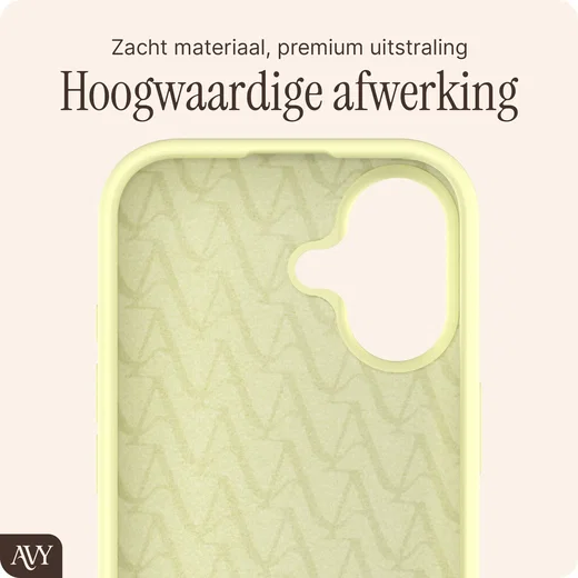 AVY Apple iPhone 17 Hoesje Liquid Silicone met MagSafe Yellow afbeelding 10
