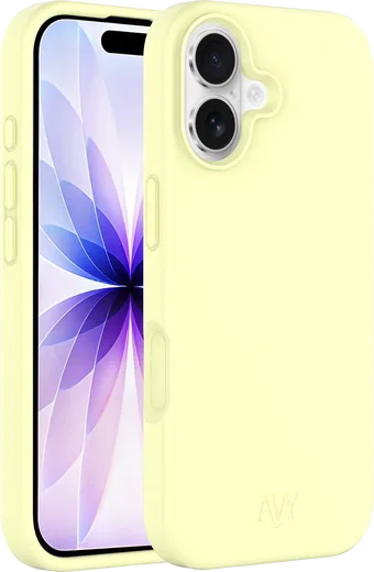 AVY Apple iPhone 17 Hoesje Liquid Silicone met MagSafe Yellow afbeelding 11