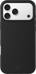 AVY Apple iPhone 17 Pro Hoesje Liquid Silicone met MagSafe Zwart afbeelding