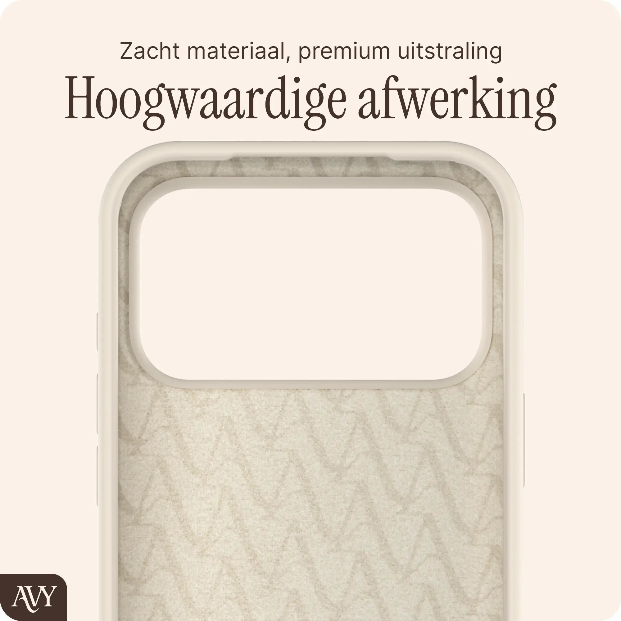 AVY Apple iPhone 17 Pro Hoesje Liquid Silicone met MagSafe Beige afbeelding 10
