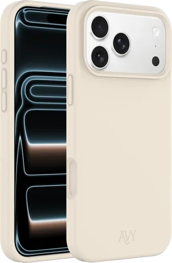 AVY Apple iPhone 17 Pro Hoesje Liquid Silicone met MagSafe Beige afbeelding 11