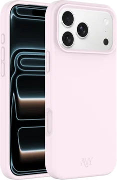 AVY Apple iPhone 17 Pro Hoesje Liquid Silicone met MagSafe Roze