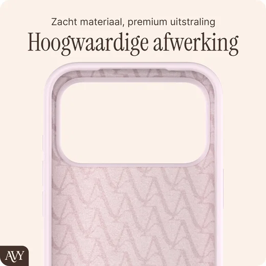 AVY Apple iPhone 17 Pro Hoesje Liquid Silicone met MagSafe Roze afbeelding 10