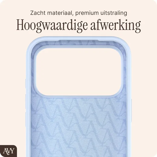 AVY Apple iPhone 17 Pro Hoesje Liquid Silicone met MagSafe Blauw afbeelding 10