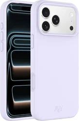 AVY Apple iPhone 17 Pro Hoesje Liquid Silicone met MagSafe Paars afbeelding