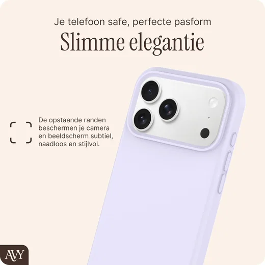 AVY Apple iPhone 17 Pro Hoesje Liquid Silicone met MagSafe Paars afbeelding 9