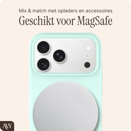 AVY Apple iPhone 17 Pro Hoesje Liquid Silicone met MagSafe Matcha afbeelding 8