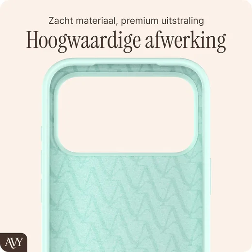 AVY Apple iPhone 17 Pro Hoesje Liquid Silicone met MagSafe Matcha afbeelding 10