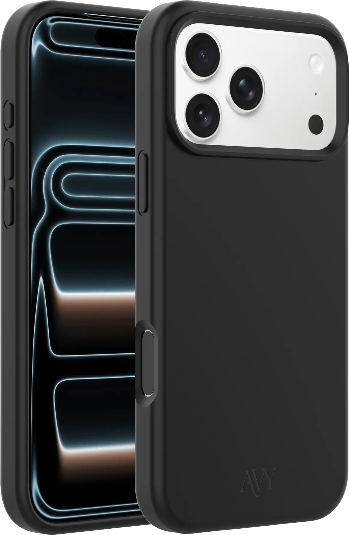 AVY Apple iPhone 17 Pro Max Hoesje Liquid Silicone met MagSafe Zwart afbeelding 11