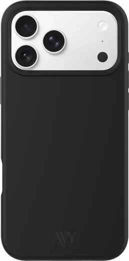 AVY Apple iPhone 17 Pro Max Hoesje Liquid Silicone met MagSafe Zwart afbeelding 1