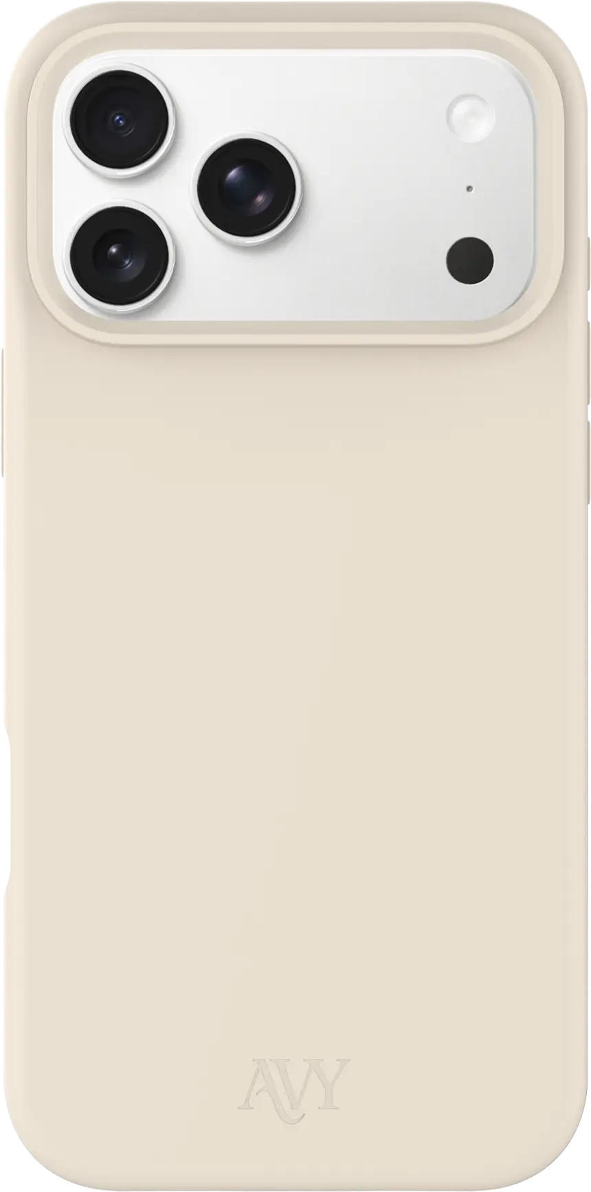 AVY Apple iPhone 17 Pro Max Hoesje Liquid Silicone met MagSafe Beige afbeelding 1