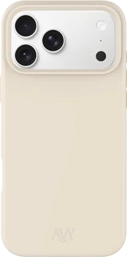 AVY Apple iPhone 17 Pro Max Hoesje Liquid Silicone met MagSafe Beige afbeelding 1