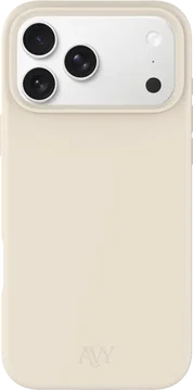 AVY Apple iPhone 17 Pro Max Hoesje Liquid Silicone met MagSafe Beige