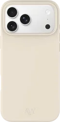 AVY Apple iPhone 17 Pro Max Hoesje Liquid Silicone met MagSafe Beige afbeelding