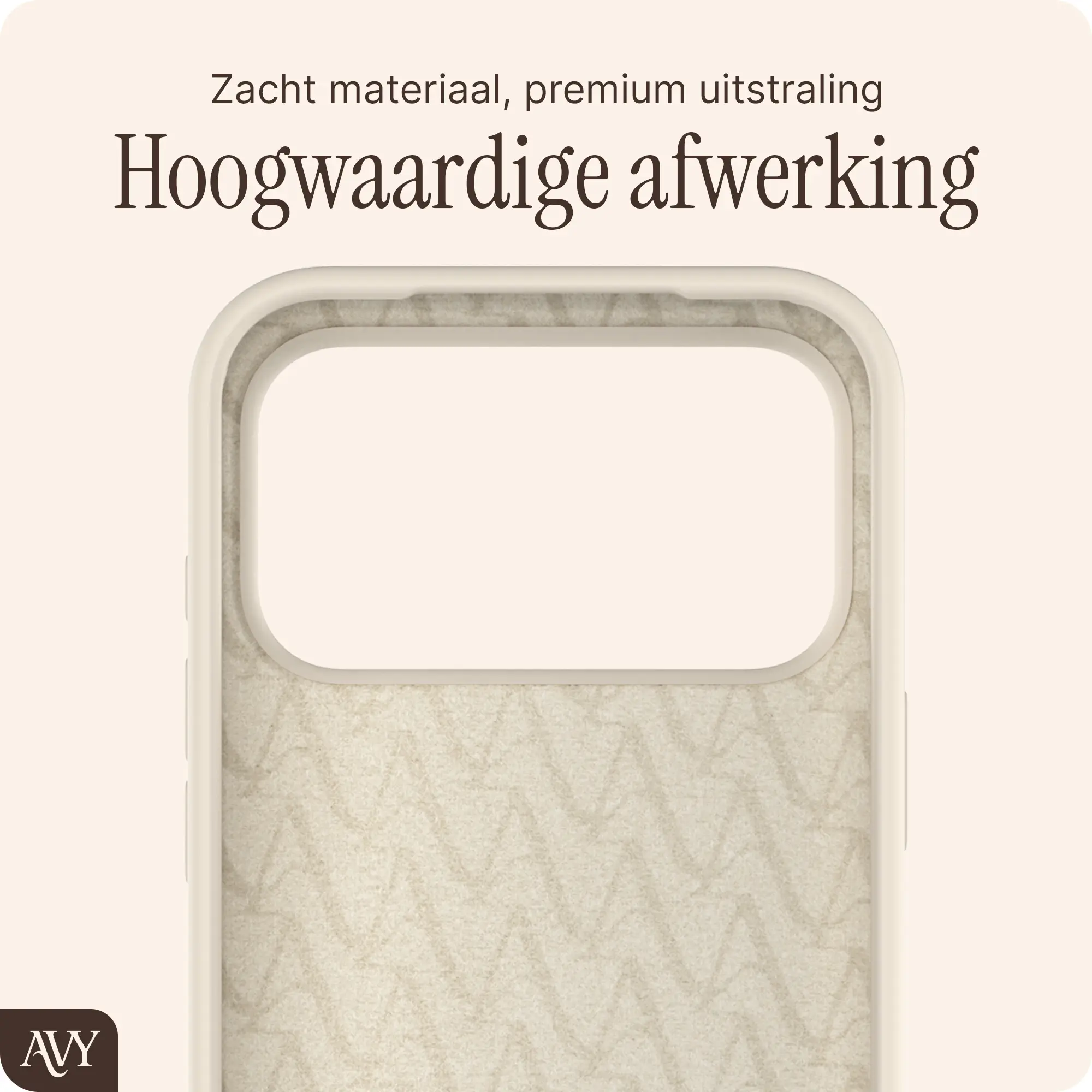 AVY Apple iPhone 17 Pro Max Hoesje Liquid Silicone met MagSafe Beige afbeelding 10
