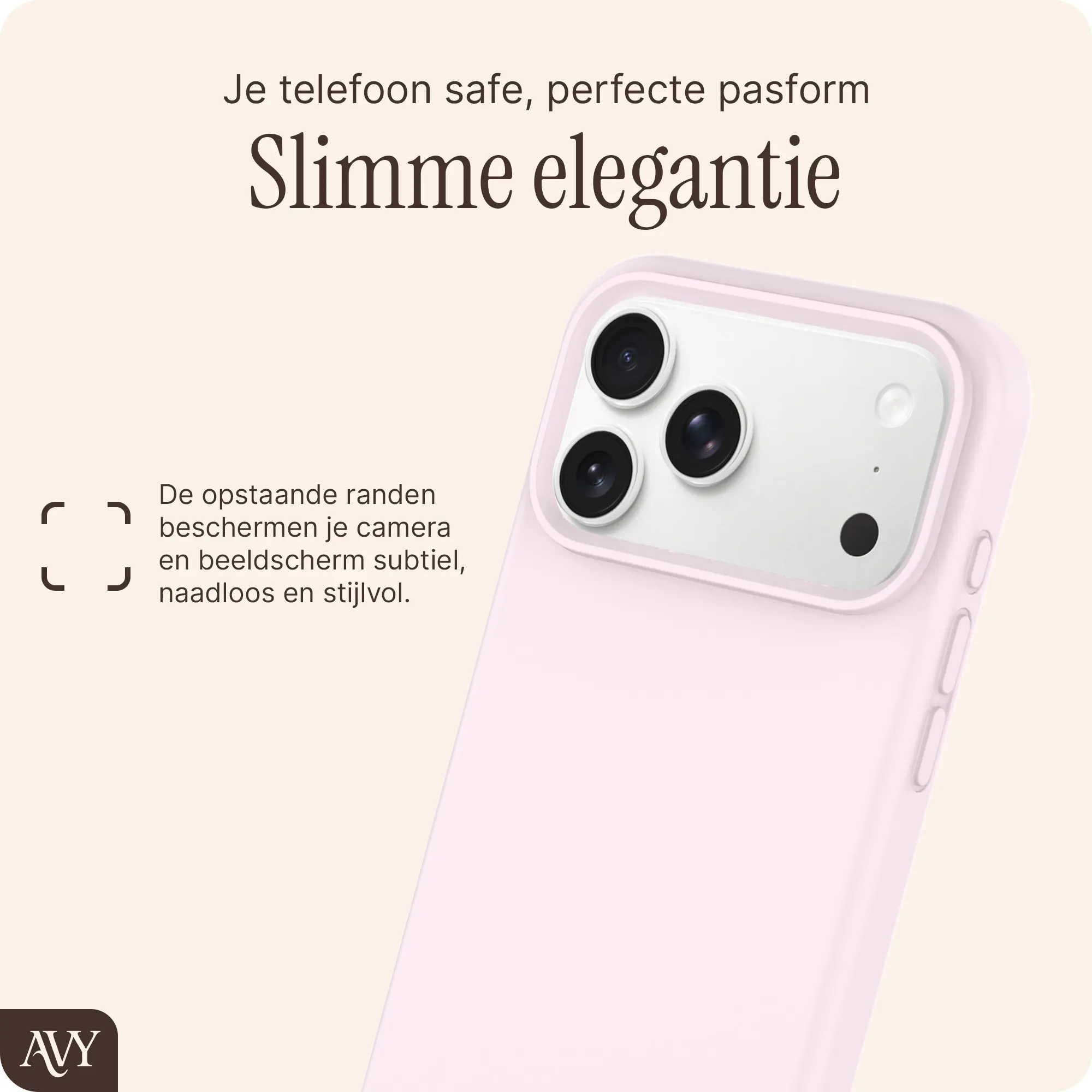 AVY Apple iPhone 17 Pro Max Hoesje Liquid Silicone met MagSafe Roze afbeelding 9