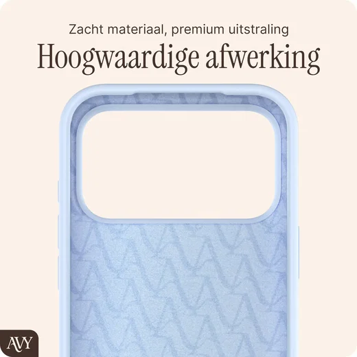 AVY Apple iPhone 17 Pro Max Hoesje Liquid Silicone met MagSafe Blauw afbeelding 10