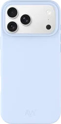 AVY Apple iPhone 17 Pro Max Hoesje Liquid Silicone met MagSafe Blauw afbeelding