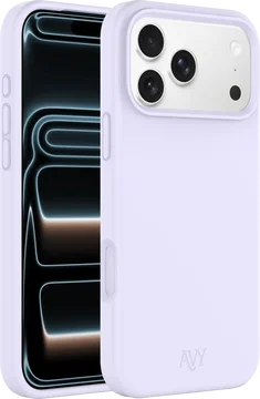 AVY Apple iPhone 17 Pro Max Hoesje Liquid Silicone met MagSafe Paars