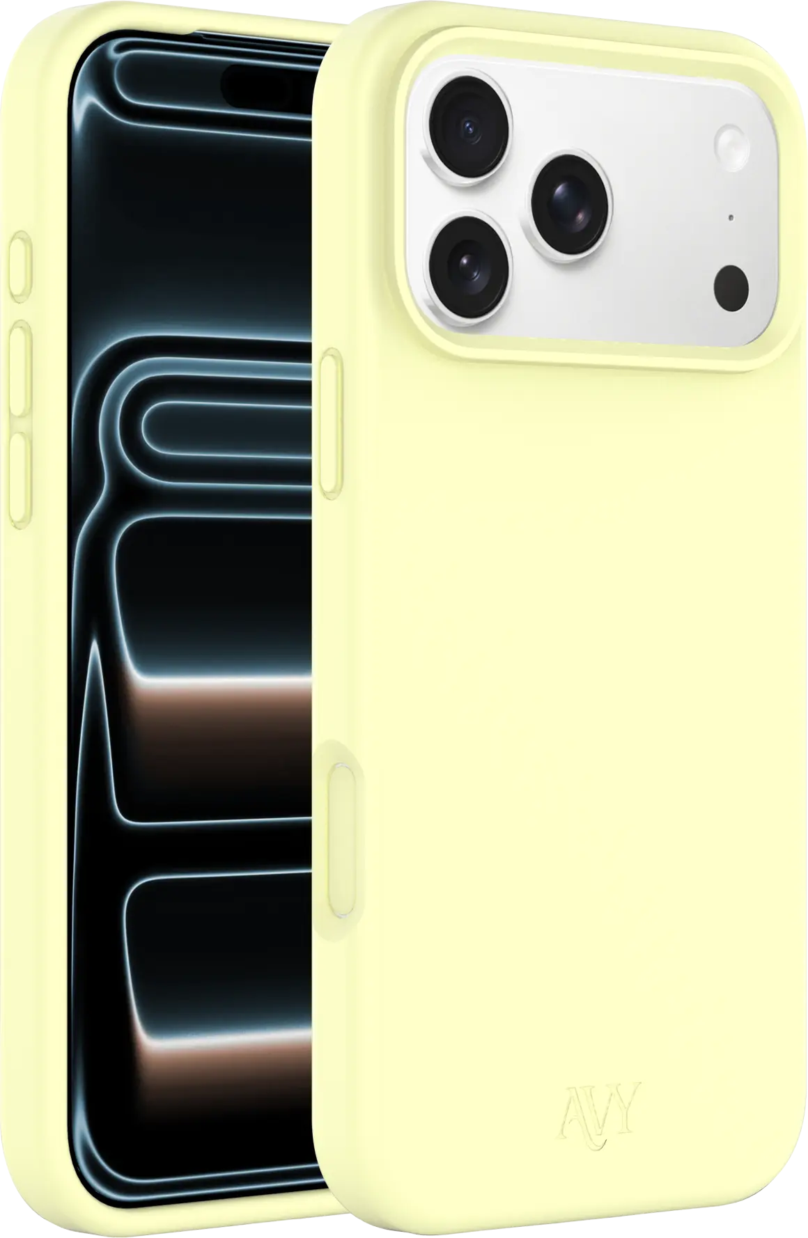 AVY Apple iPhone 17 Pro Max Hoesje Liquid Silicone met MagSafe Geel afbeelding 11