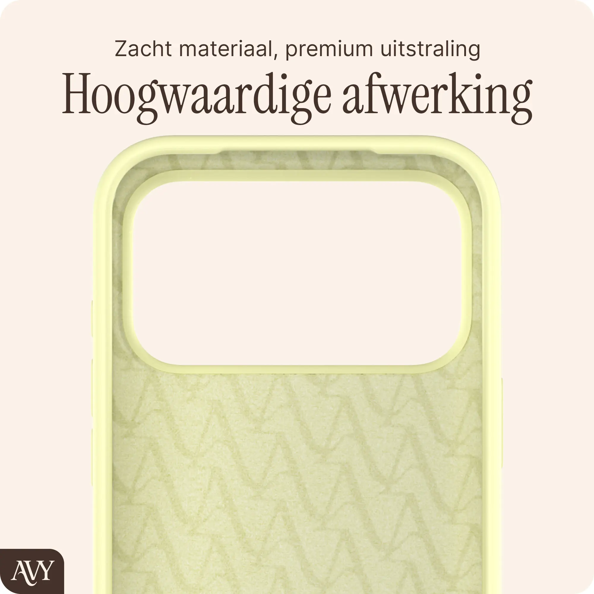 AVY Apple iPhone 17 Pro Max Hoesje Liquid Silicone met MagSafe Geel afbeelding 10