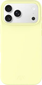 AVY Apple iPhone 17 Pro Max Hoesje Liquid Silicone met MagSafe Geel