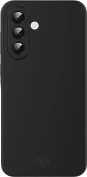 AVY Samsung Galaxy A56 / A36 Hoesje Liquid Silicone met MagSafe Zwart