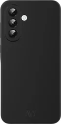 AVY Samsung Galaxy A56 / A36 Hoesje Liquid Silicone met MagSafe Zwart afbeelding