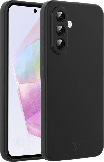 AVY Samsung Galaxy A56 / A36 Hoesje Liquid Silicone met MagSafe Zwart afbeelding 10