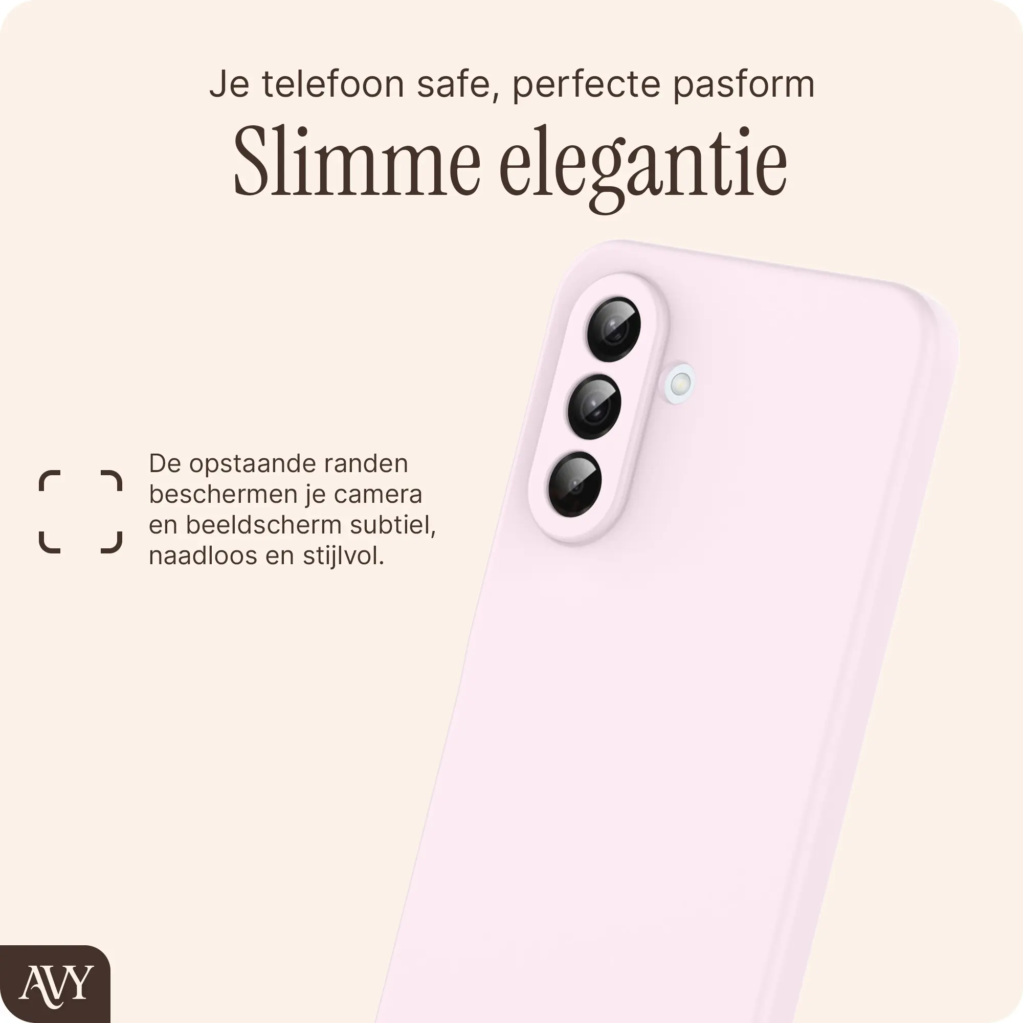AVY Samsung Galaxy A56 / A36 Hoesje Liquid Silicone met MagSafe Roze afbeelding 8