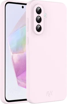 AVY Samsung Galaxy A56 / A36 Hoesje Liquid Silicone met MagSafe Roze