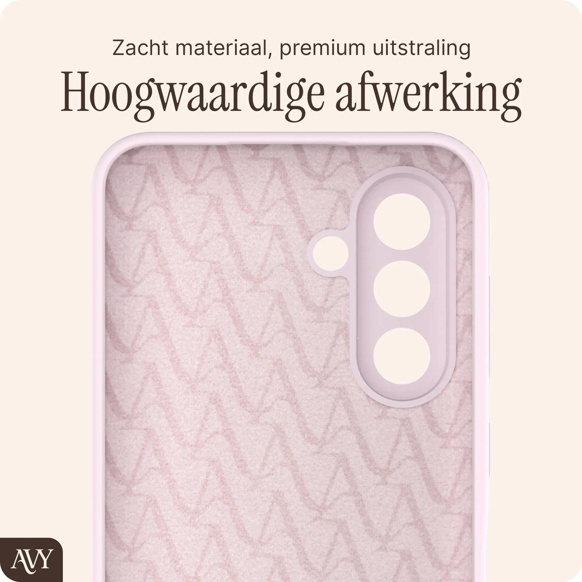 AVY Samsung Galaxy A56 / A36 Hoesje Liquid Silicone met MagSafe Roze afbeelding 9