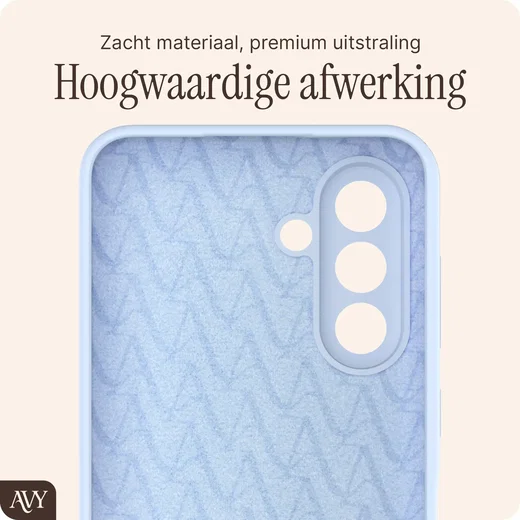 AVY Samsung Galaxy A56 / A36 Hoesje Liquid Silicone met MagSafe Blauw afbeelding 9