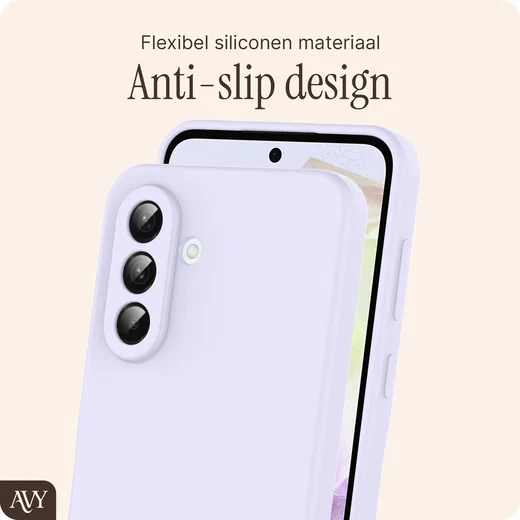 AVY Samsung Galaxy A56 / A36 Hoesje Liquid Silicone met MagSafe Paars afbeelding 6