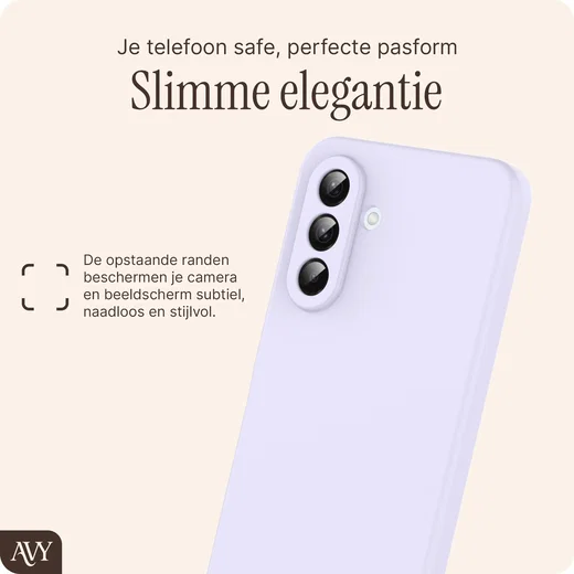 AVY Samsung Galaxy A56 / A36 Hoesje Liquid Silicone met MagSafe Paars afbeelding 8