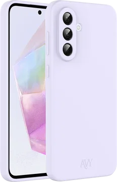 AVY Samsung Galaxy A56 / A36 Hoesje Liquid Silicone met MagSafe Paars