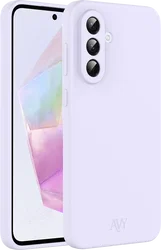AVY Samsung Galaxy A56 / A36 Hoesje Liquid Silicone met MagSafe Paars afbeelding