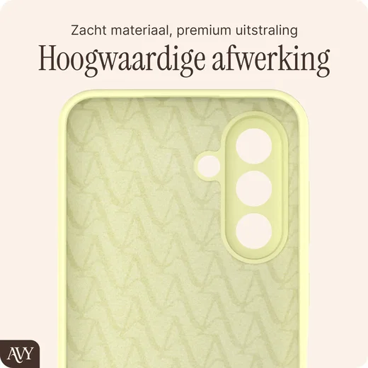 AVY Samsung Galaxy A56 / A36 Hoesje Liquid Silicone met MagSafe Butter Yellow afbeelding 9