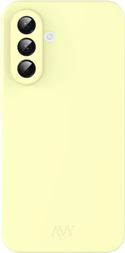 AVY Samsung Galaxy A56 / A36 Hoesje Liquid Silicone met MagSafe Butter Yellow afbeelding 1